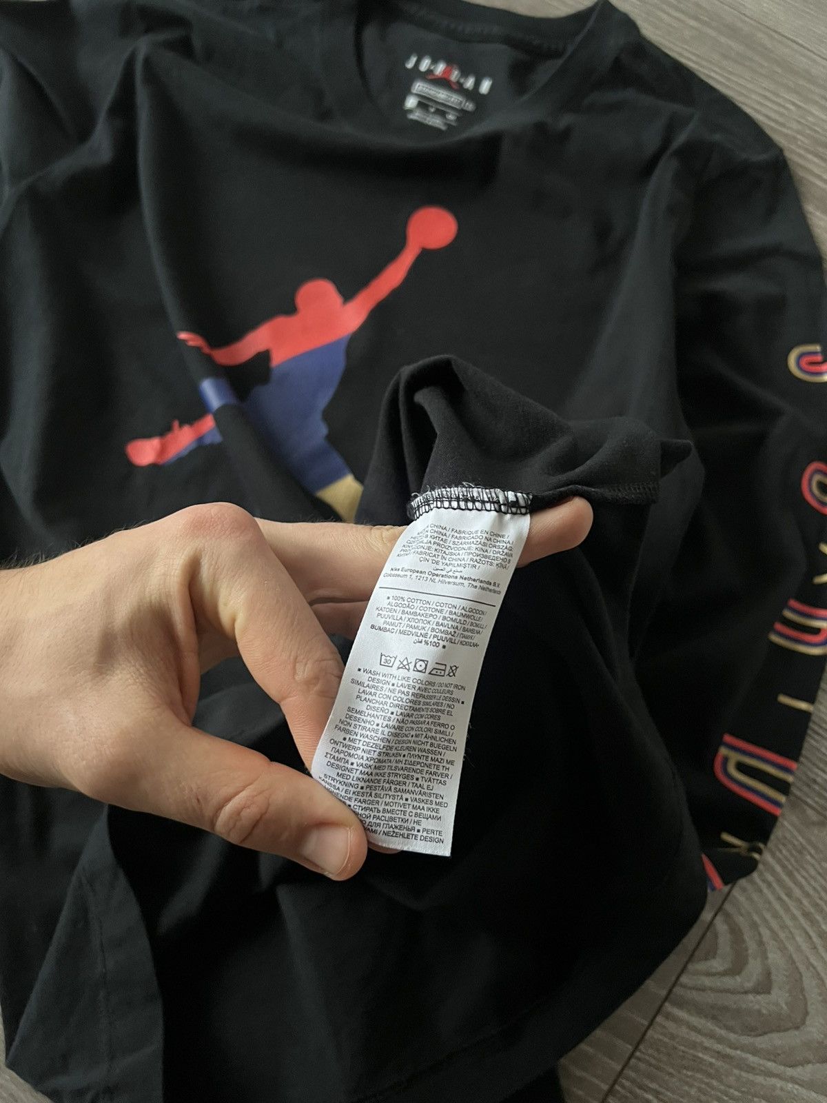 Jordan Brand × Nike ‼️Nike Air Jordan Big Logo Cotton Lite Long Sleeve Tee‼️ Size US S / EU 44-46 / 1 - 13 Thumbnail