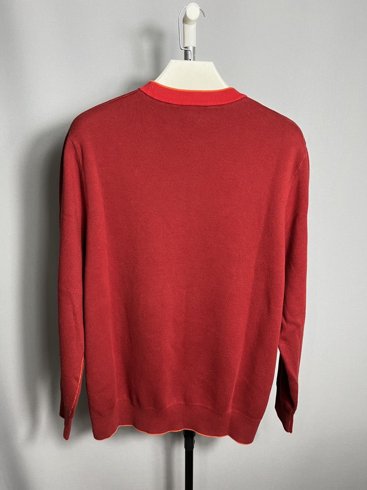 Designer × Lacoste lacoste sweater men red sweatshirt orange long sleeve cotton Size US XXL / EU 58 / 5 - 8 Thumbnail