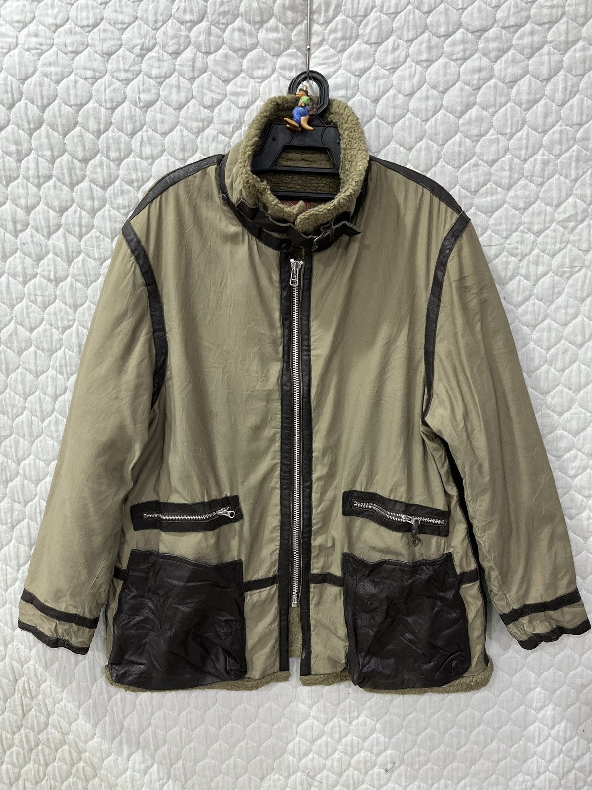 Avirex 🔥🔥🔥VTG REGULATION AVIREX OFFICER UNIFORM SHERLING JACKET Size US L / EU 52-54 / 3 - 1 Thumbnail