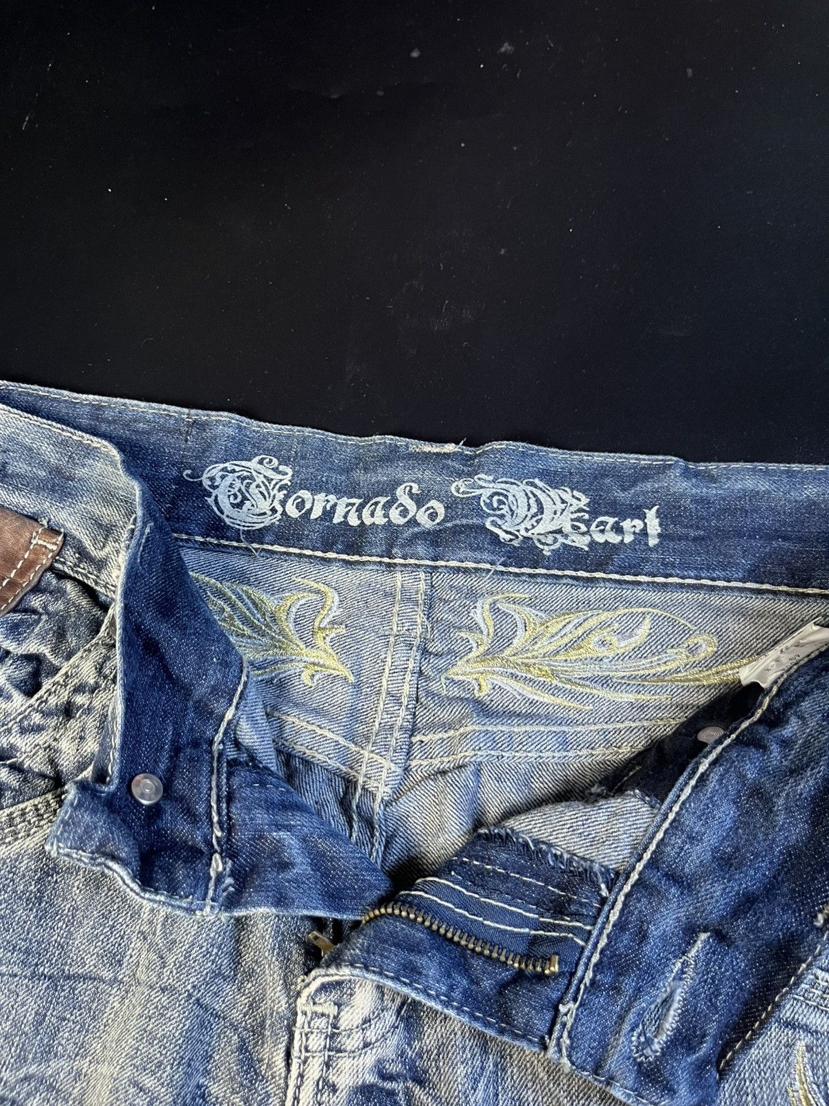 Le Grande Bleu (L.G.B.) × Tornado Mart × Tribal Streetwear ⚔️VERY RARE TORNADO MART TRIBAL STYLE ⚔️ Size US 32 / EU 48 - 12 Thumbnail