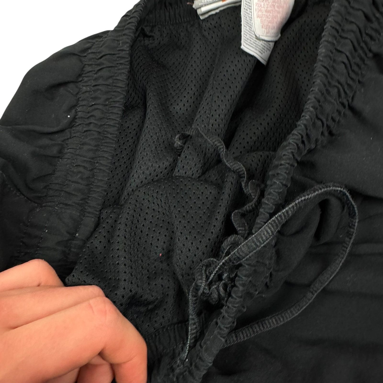 Japanese Brand × Nike Nike Men's Black Mesh Zipper Hem Tappered Leg Track Pants XL Size US 34 / EU 50 - 8 Thumbnail