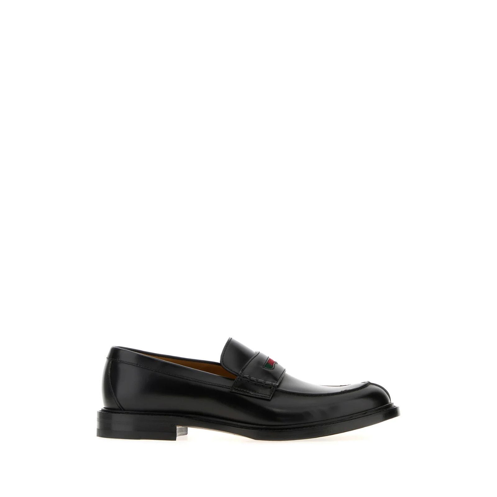 GUCCI Black Leather Loafers New