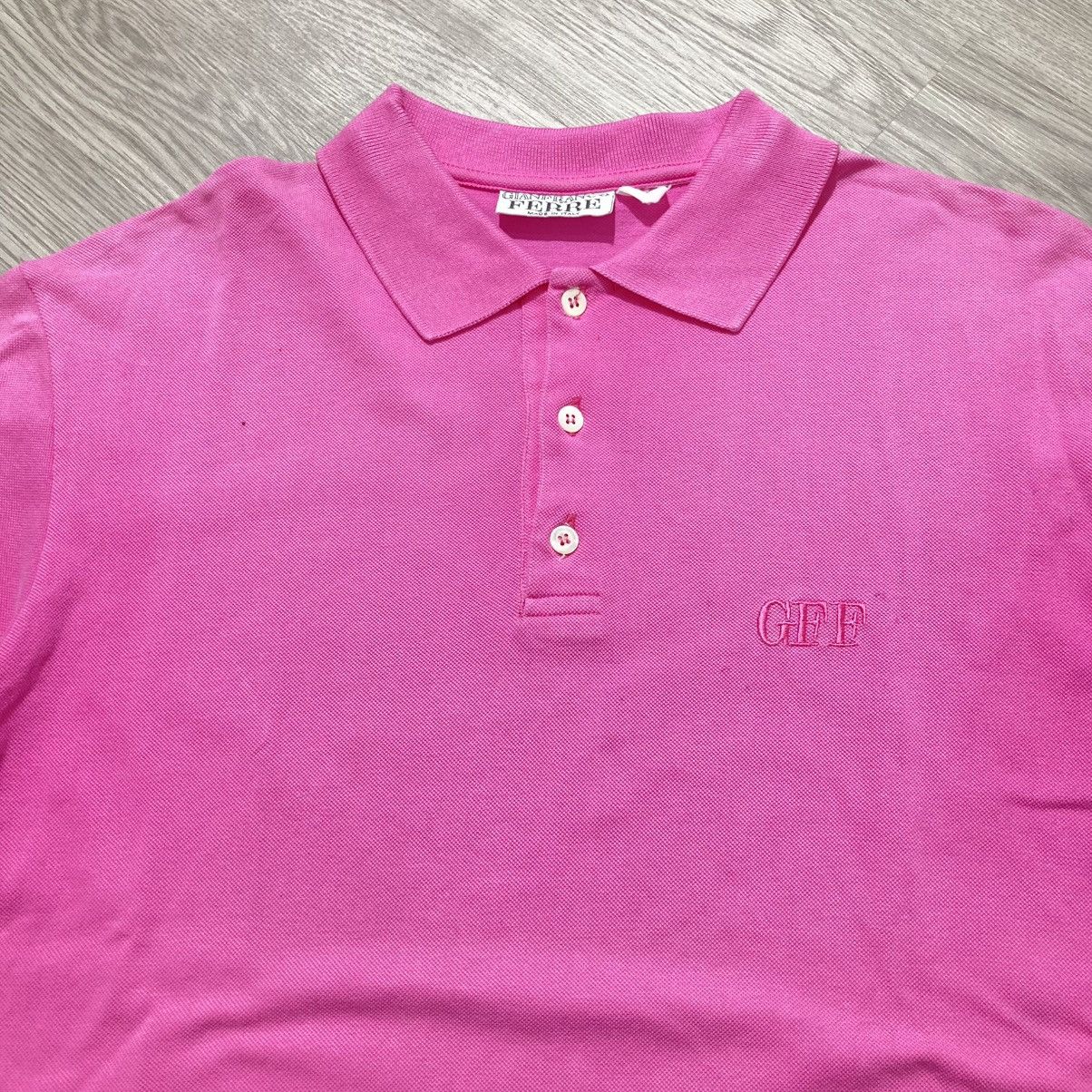 Gianfranco Ferre 🇮🇹 1900s Vintage Gianfranco Ferre Small Logo Polo Tee Luxury Size US M / EU 48-50 / 2 - 3 Thumbnail