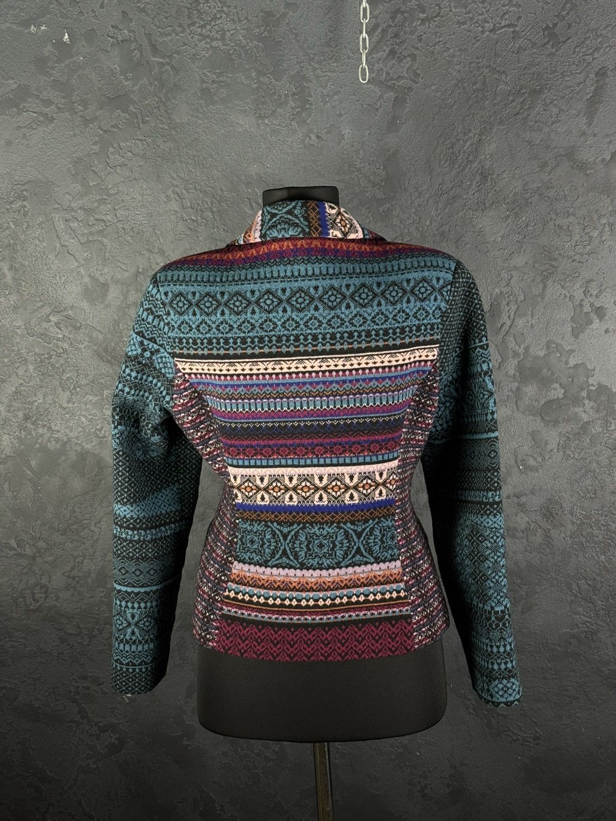 Other Vintage IVKO Woman Wool Ornaments Multicolour Blazer Jacket Size S / US 4 / IT 40 - 8 Thumbnail