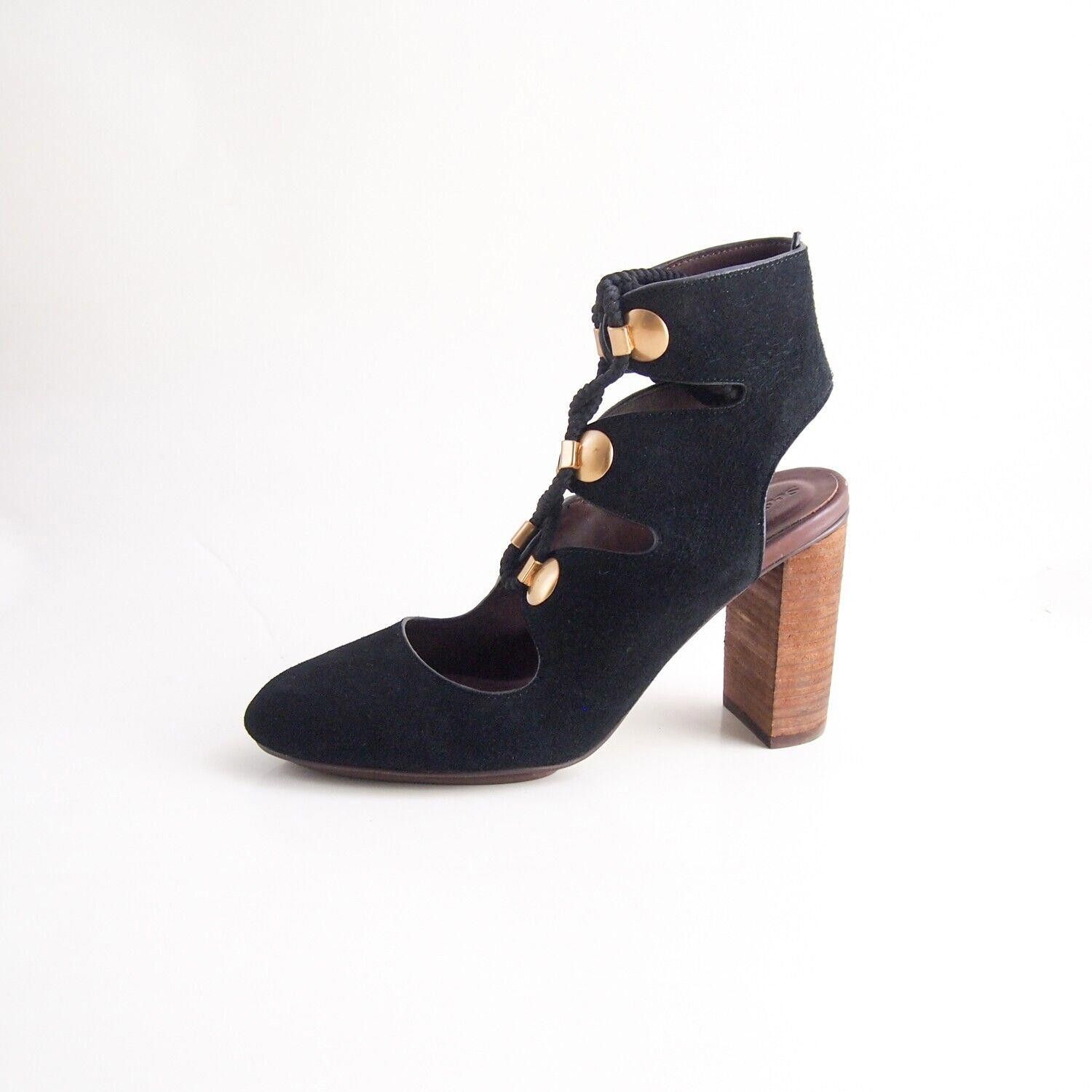 See by Chloe See By Chloe Sandals Booties Black Suede Size US 9.5 EU 39.5 Size US 9.5 / IT 39.5 - 1 Thumbnail