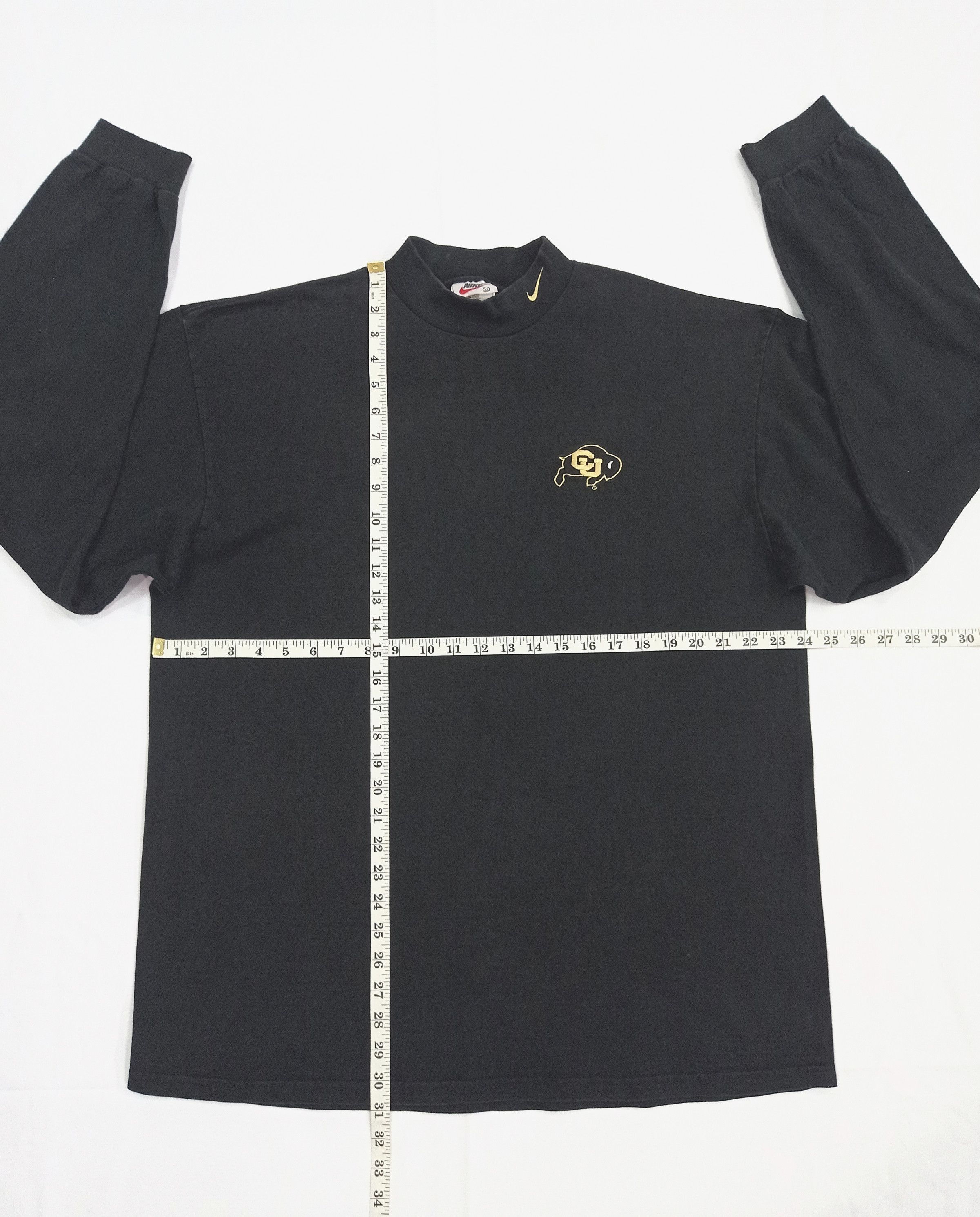 Nike VTG NIKE 1996 COLORADO BUFFALOES FOOTBALL MOCK TURTLE NECK Size US XL / EU 56 / 4 - 8 Thumbnail
