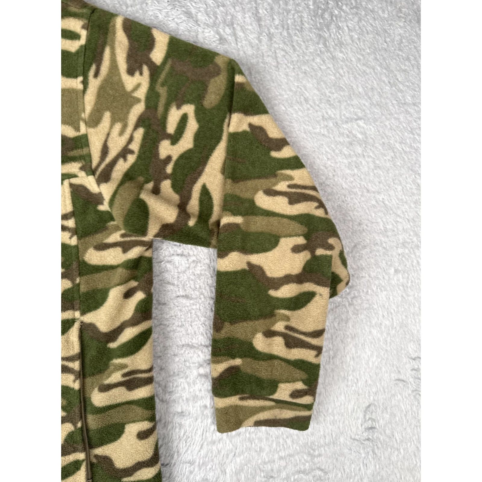 Vintage Columbia Fleece Jacket Mens Small Green Camo Full Zip Pockets Outdoor Hiking Size US S / EU 44-46 / 1 - 5 Thumbnail