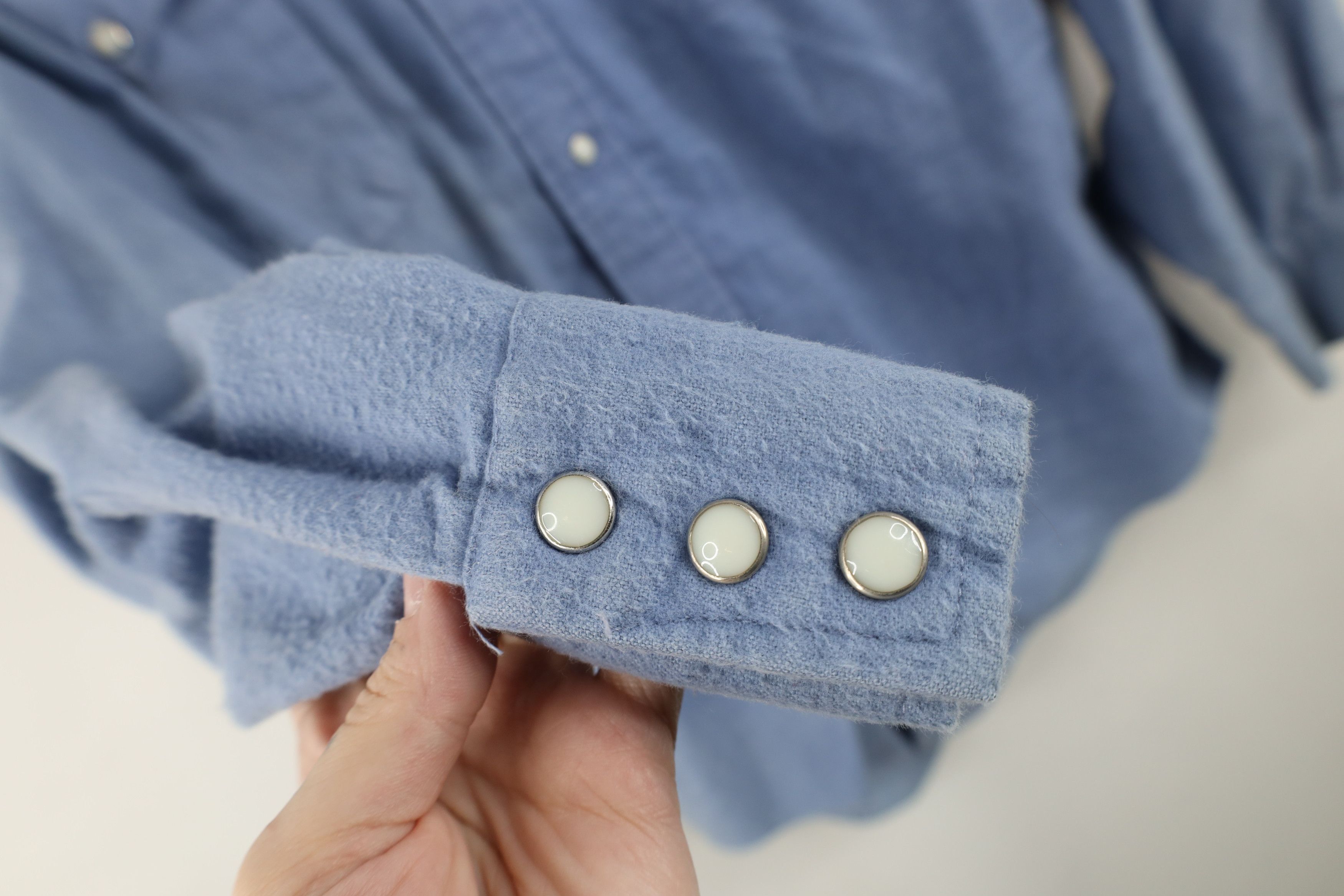 Vintage Vintage 70s Streetwear Chamois Cloth Button Shirt USA Size US L / EU 52-54 / 3 - 8 Thumbnail