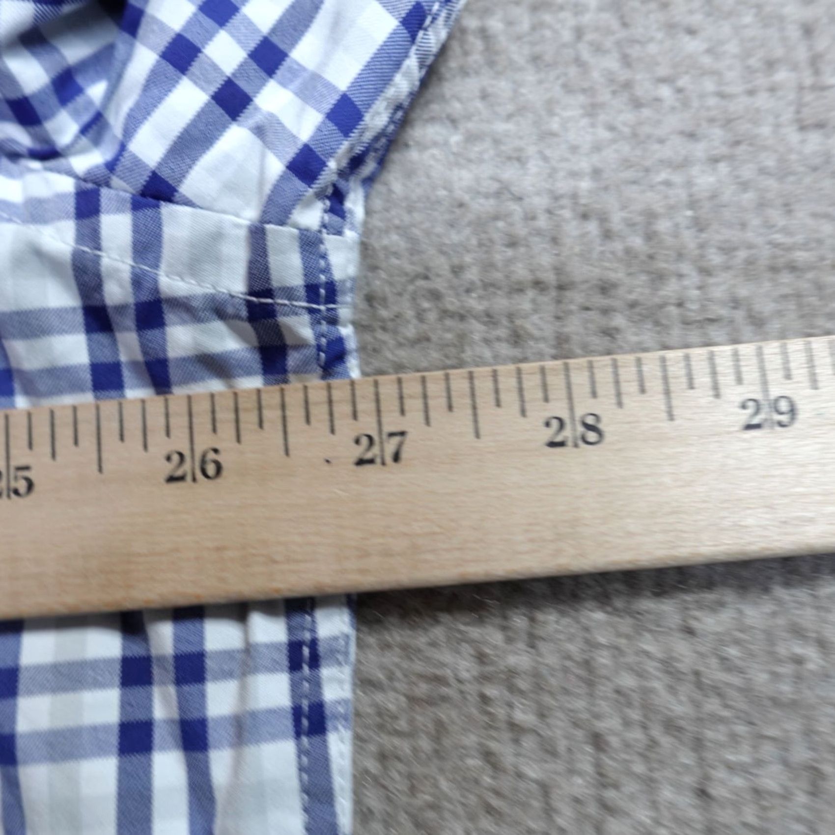UNTUCKit UNTUCKit Shirt 3XL Blue Plaid Performance Nylon Elastane Allendale Shirt Men Long Sleeve Button-Up Collared Nylongal Flower Pattern Size US XXL / EU 58 / 5 - 7 Thumbnail
