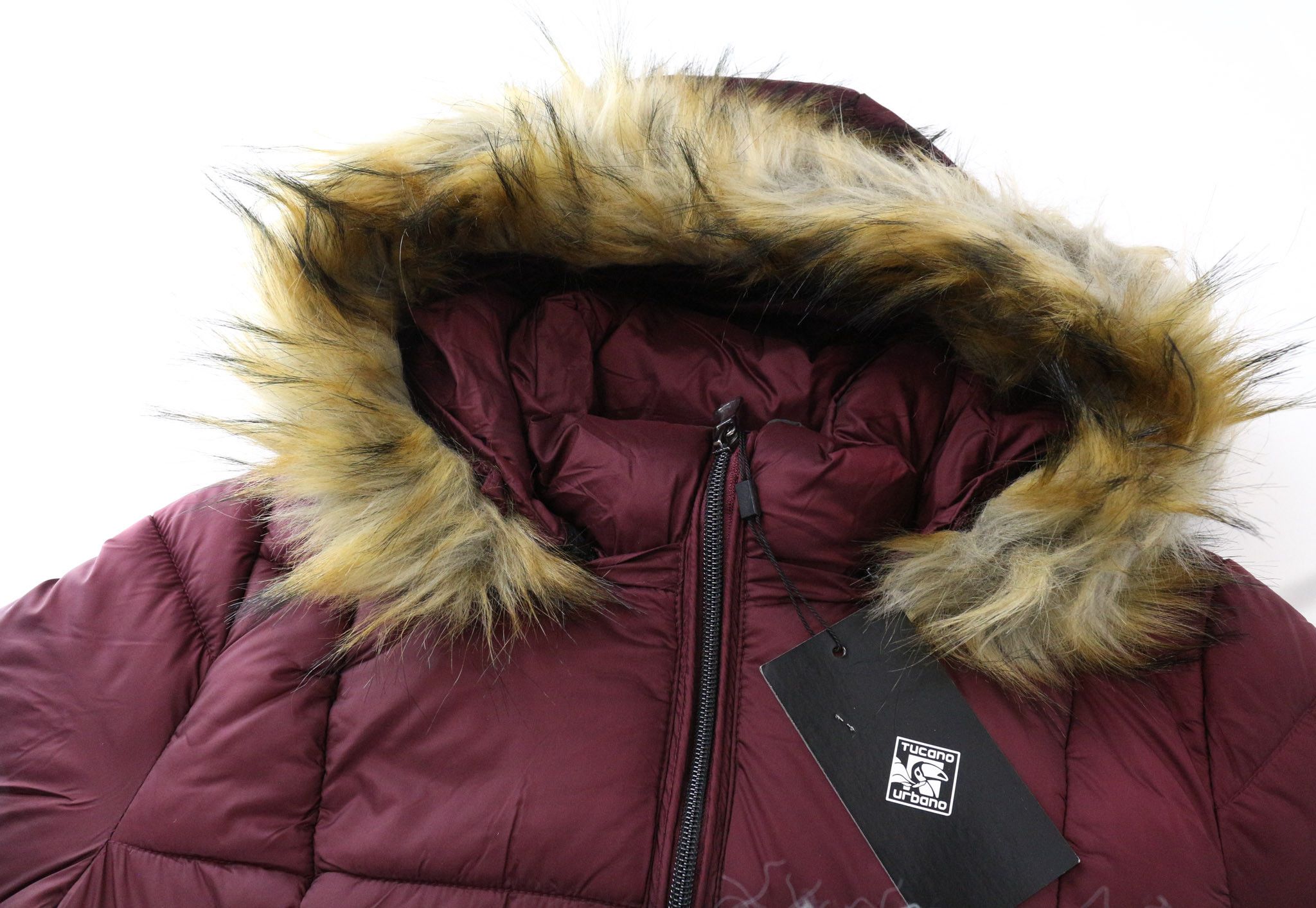 Other FURBET XS Red Padded Faux Fur Jacket 75003 Size XS / US 0-2 / IT 36-38 - 3 Thumbnail