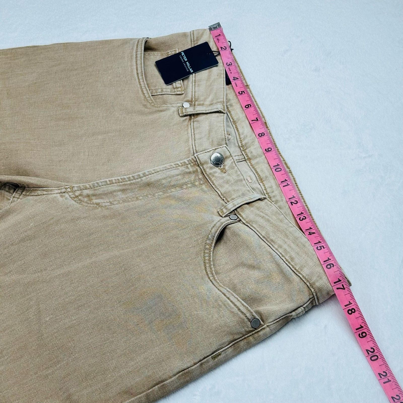 Peter Millar Peter Millar Men’s “Sand” Luxury Denim Jeans, 35 W (34x34) Size US 35 - 10 Thumbnail
