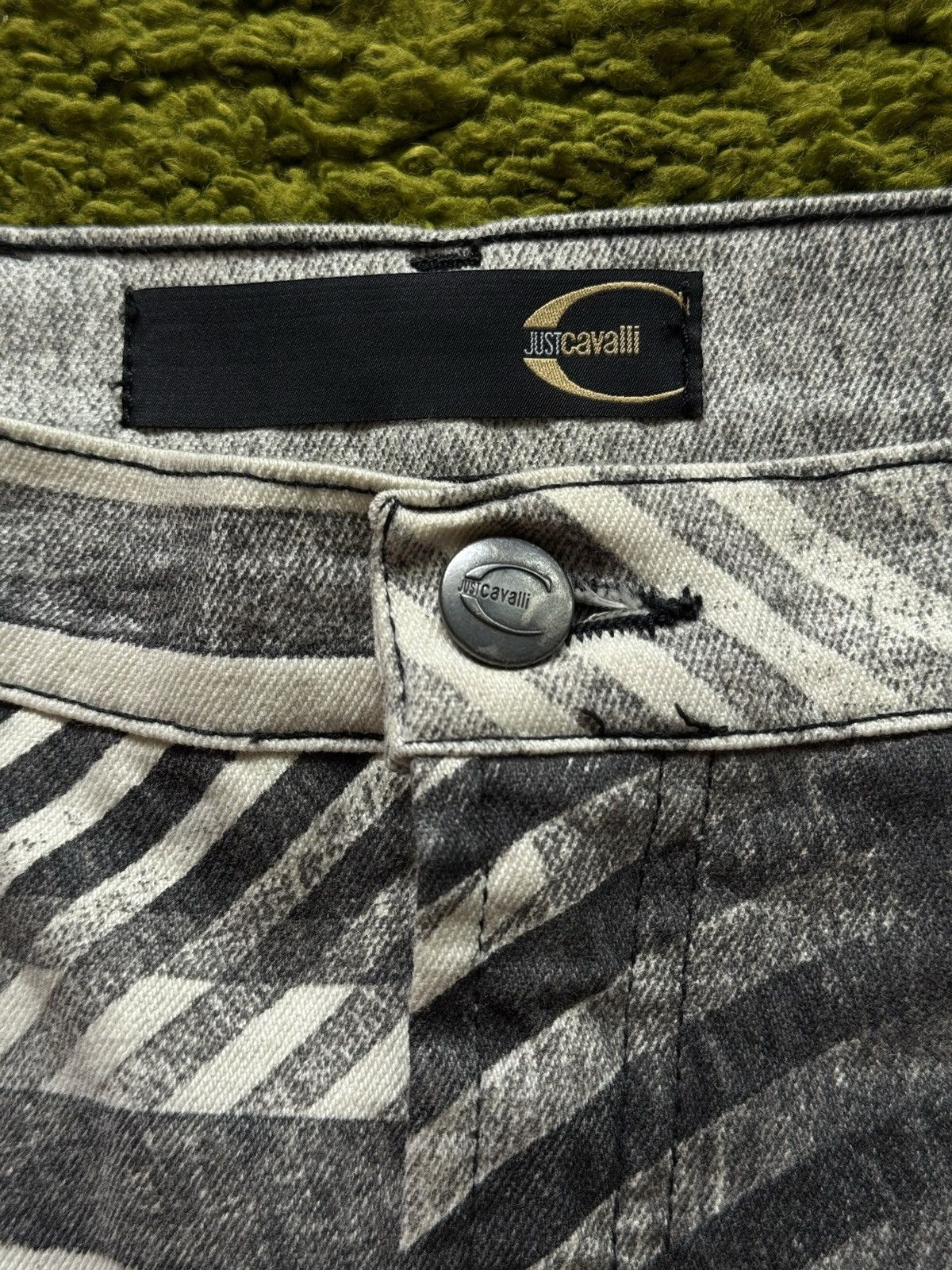 Just Cavalli Just Cavalli 2000s vintage striped denim skirt Size 28" / US 6 / IT 42 - 5 Thumbnail