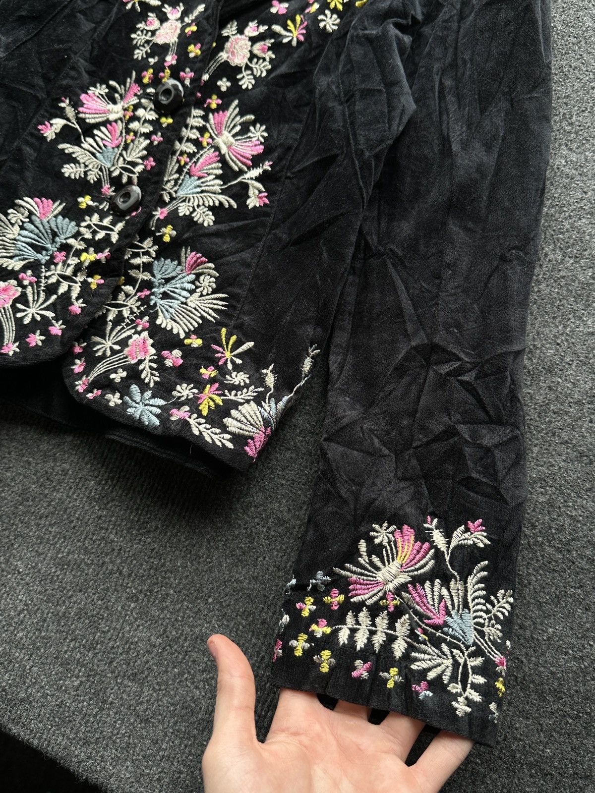 Moschino ARCHIVE 🚨 WOMEN MOSCHINO BLACK OVERLOGO FLOWERS LUXURY VNTG Size S / US 4 / IT 40 - 4 Thumbnail