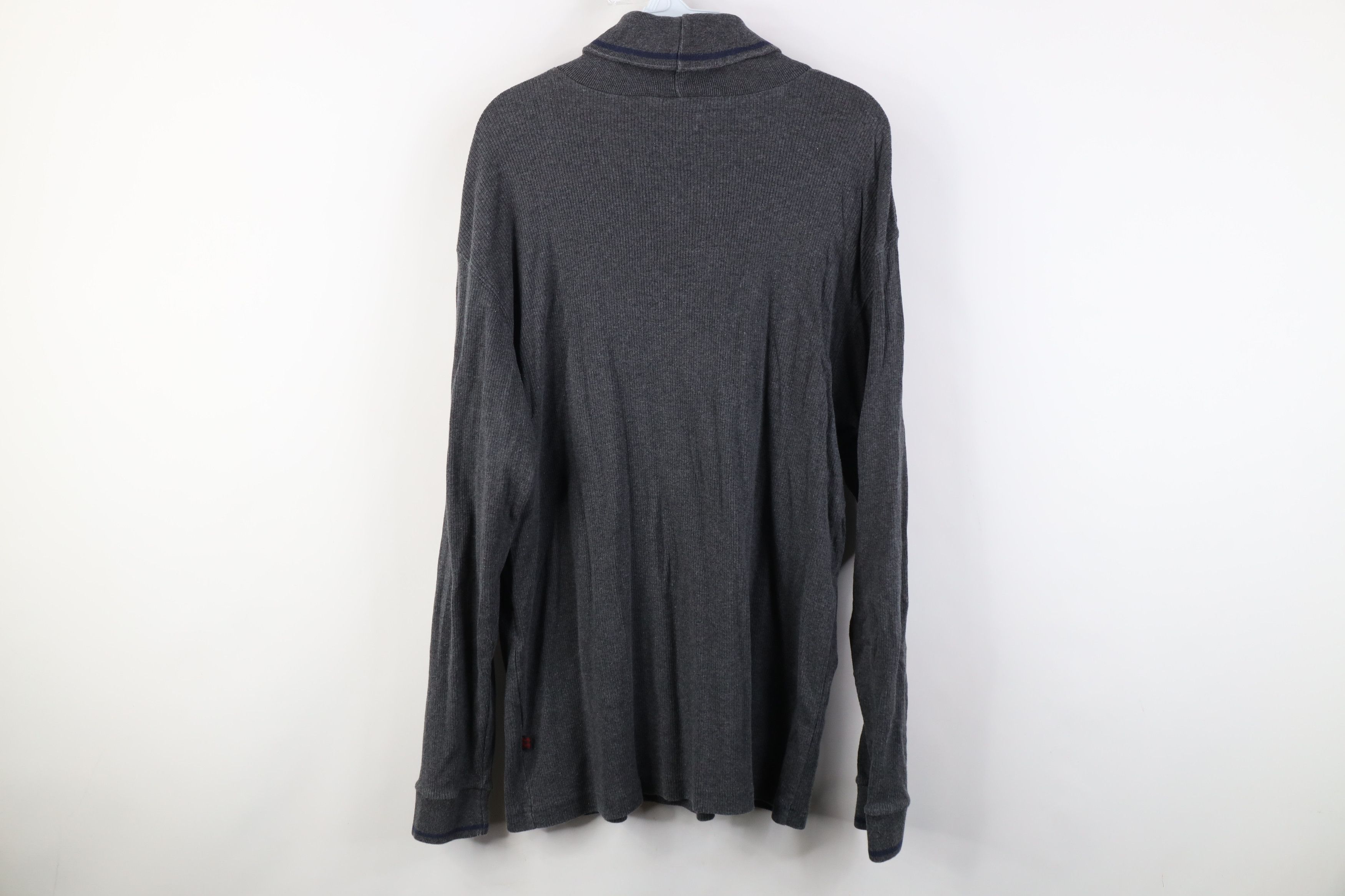 Woolrich Woolen Mills Vintage 90s Woolrich Ribbed Knit Turtleneck T-Shirt Gray USA Size US XL / EU 56 / 4 - 9 Thumbnail