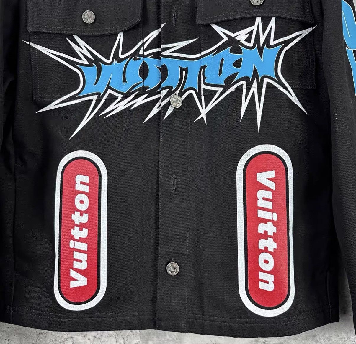 Louis Vuitton Louis Vuitton Graffiti Denim Jacket J42 Size US M / EU 48-50 / 2 - 4 Thumbnail