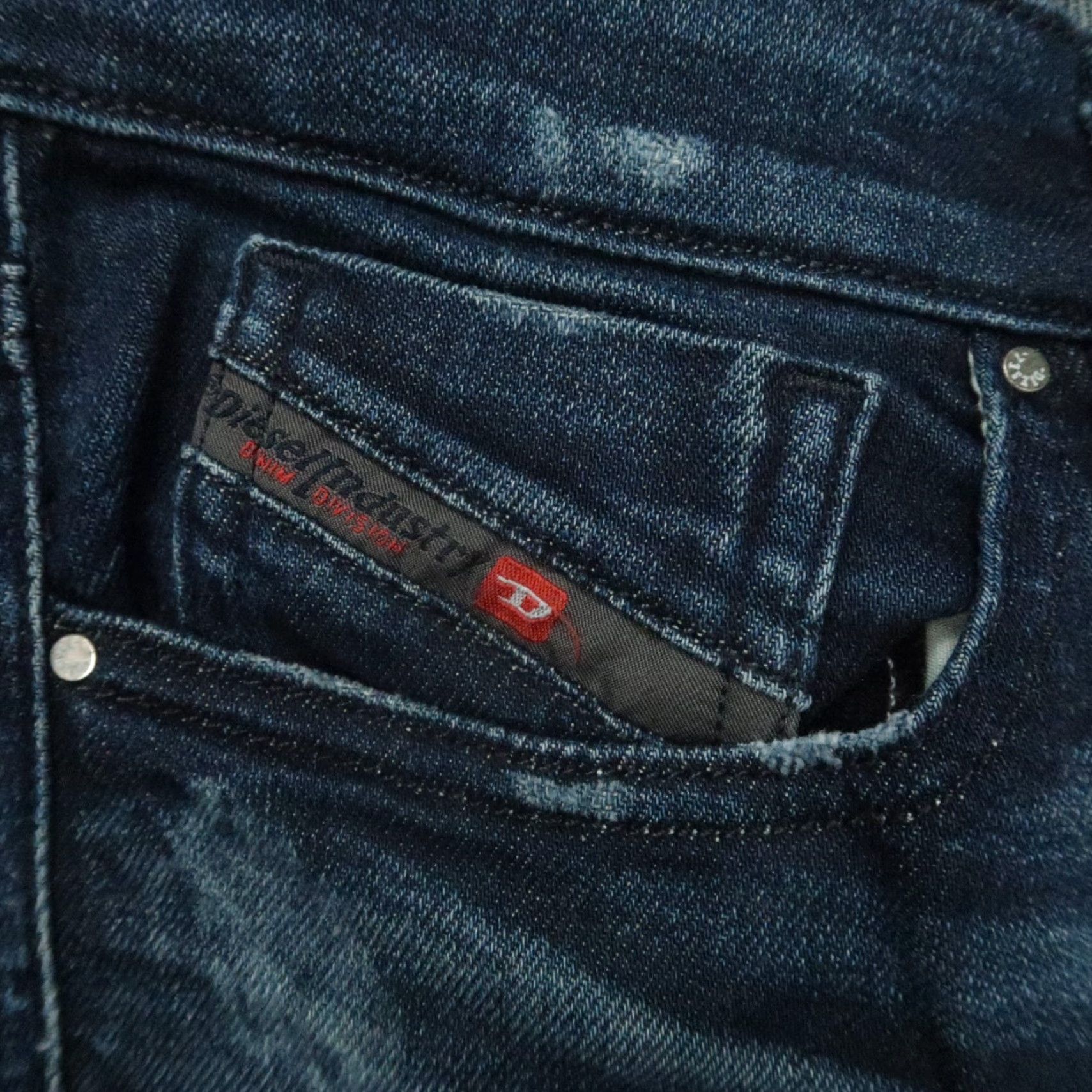 Diesel VINTAGE Diesel Women's Jeans Slim Bootcut 29x33 Blue Denim Cotton Button Fly Raw Hem Size 31" - 4 Thumbnail