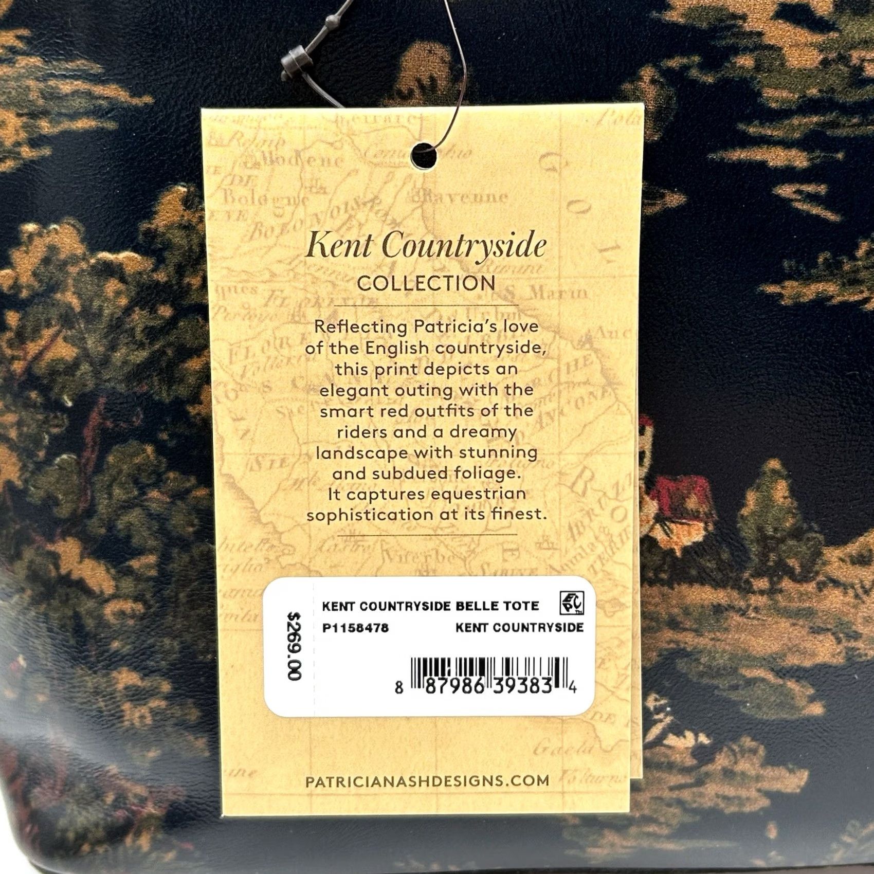 Patricia Nash Patricia Nash Belle Tote Bag Countryside Floral Print Printed Vintage Look Size ONE SIZE - 7 Thumbnail