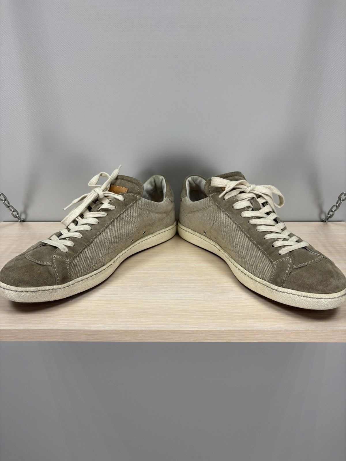 Santoni Mens sneakers Santoni Size 7 Color Brown/Gray Size US 7 / EU 40 - 8 Thumbnail