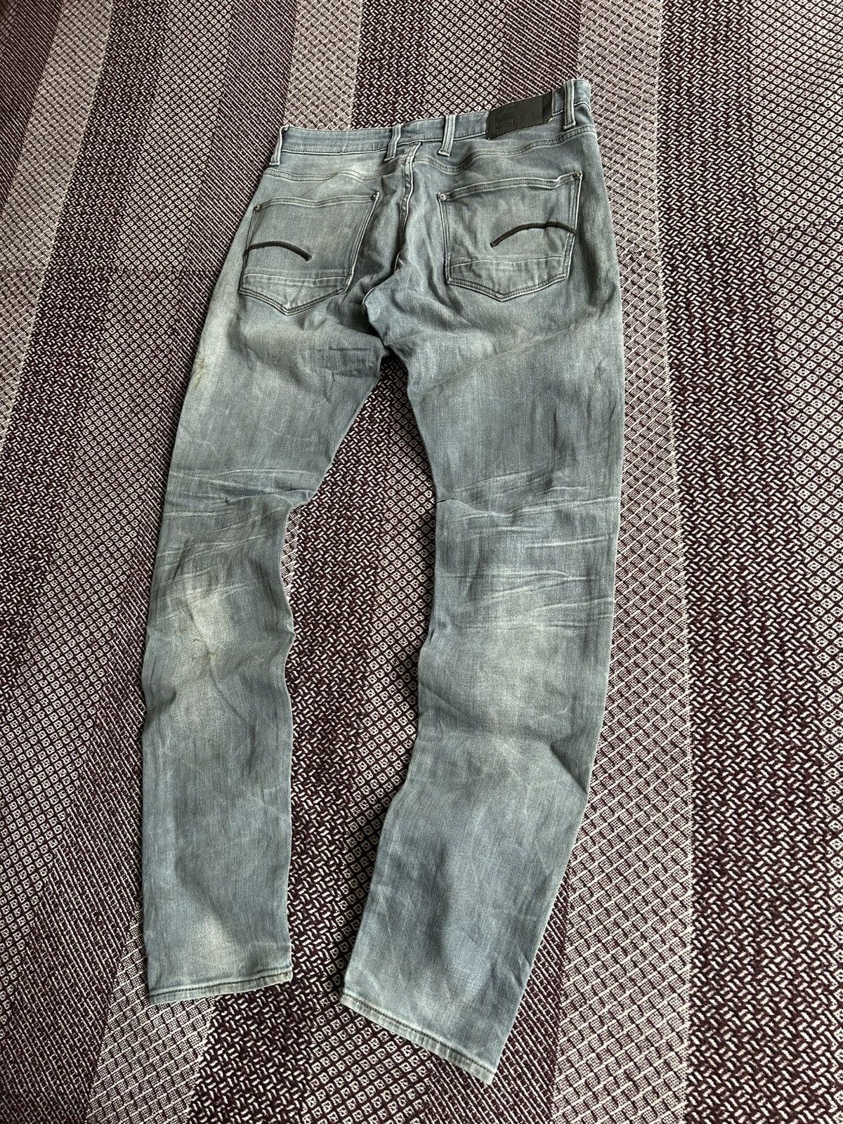 G-Star G-Star Raw Reverd Skinny Denim Jeans Mens Faded Thrashed W32 Size US 32 / EU 48 - 2 Thumbnail