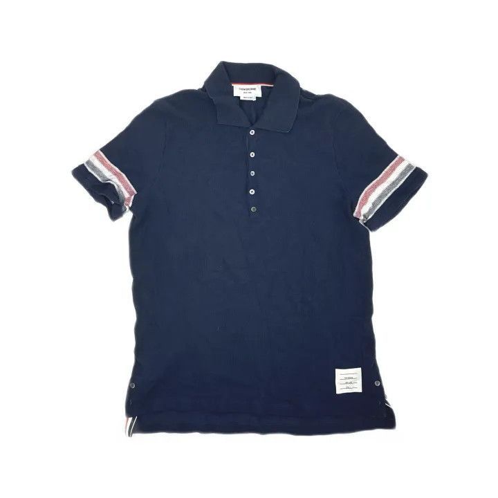 Thom Browne Thom Browne Color-Block Stripe Summer Polo Shirt -2507 Size US L / EU 52-54 / 3 - 8 Thumbnail