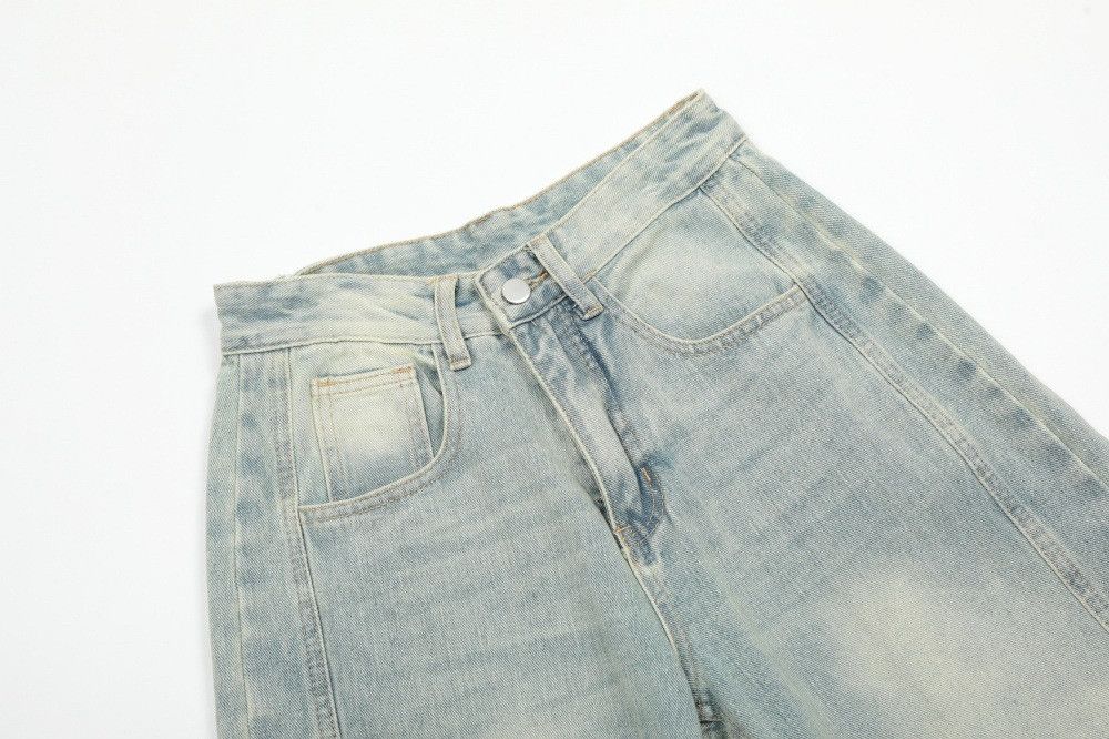 Jean Punk vintage washed distressed raw edge jeans Size US 32 / EU 48 - 3 Thumbnail