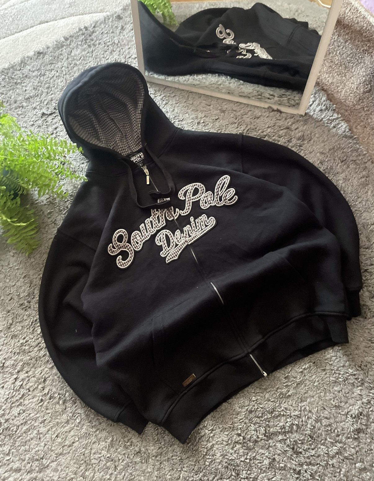Southpole × Vintage 90s South Pole Zip-Hoodie Vintage Streetwear Sk8 Hip-Hop Y2k Size US L / EU 52-54 / 3 - 2 Thumbnail