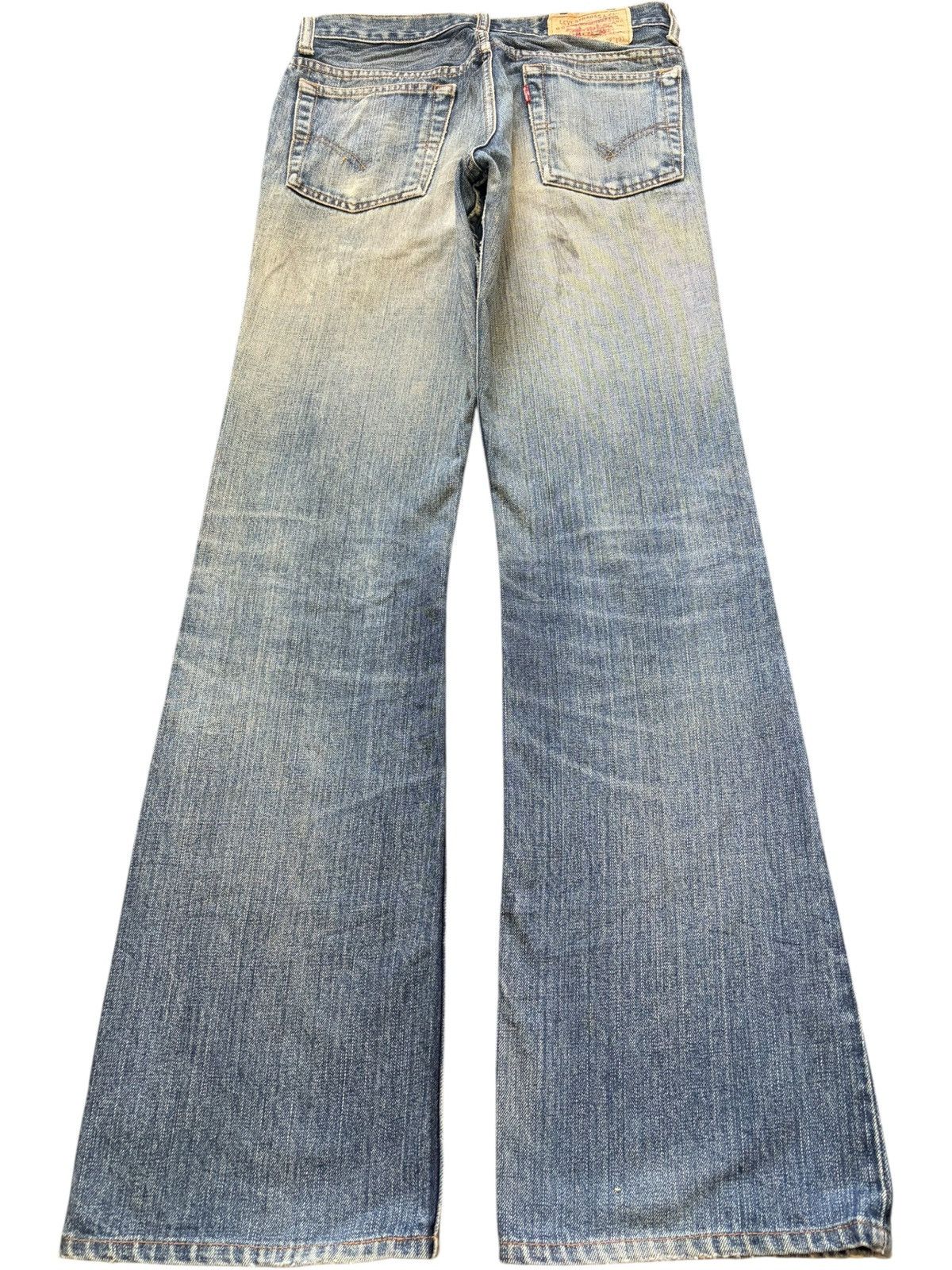 Levi's Vintage 90s Levis 517 Mud Wash Distress Flare Jeans Size US 28 / EU 44 - 2 Thumbnail