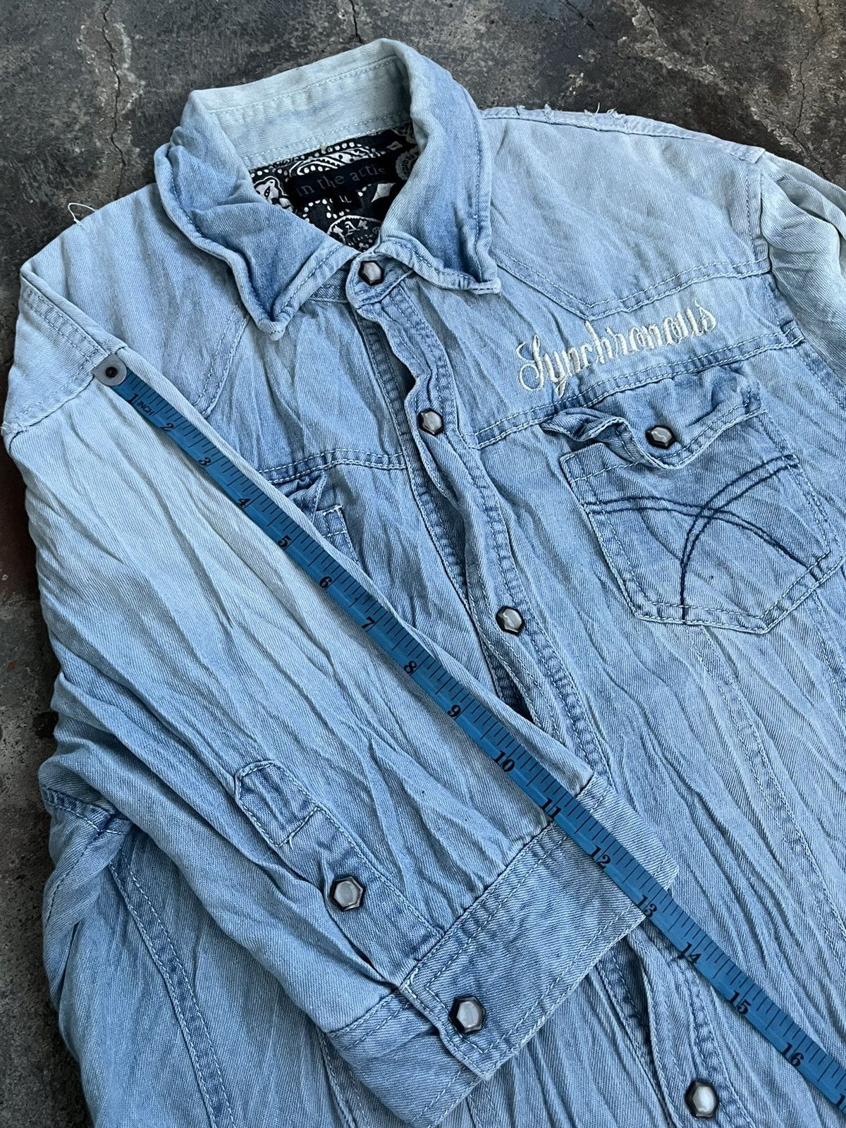 14th Addiction × If Six Was Nine × Le Grande Bleu (L.G.B.) JAPANESE IN THE ATTIC DENIM GOTHIC SEDITIONARIES PUNK STYLE Size US L / EU 52-54 / 3 - 11 Thumbnail