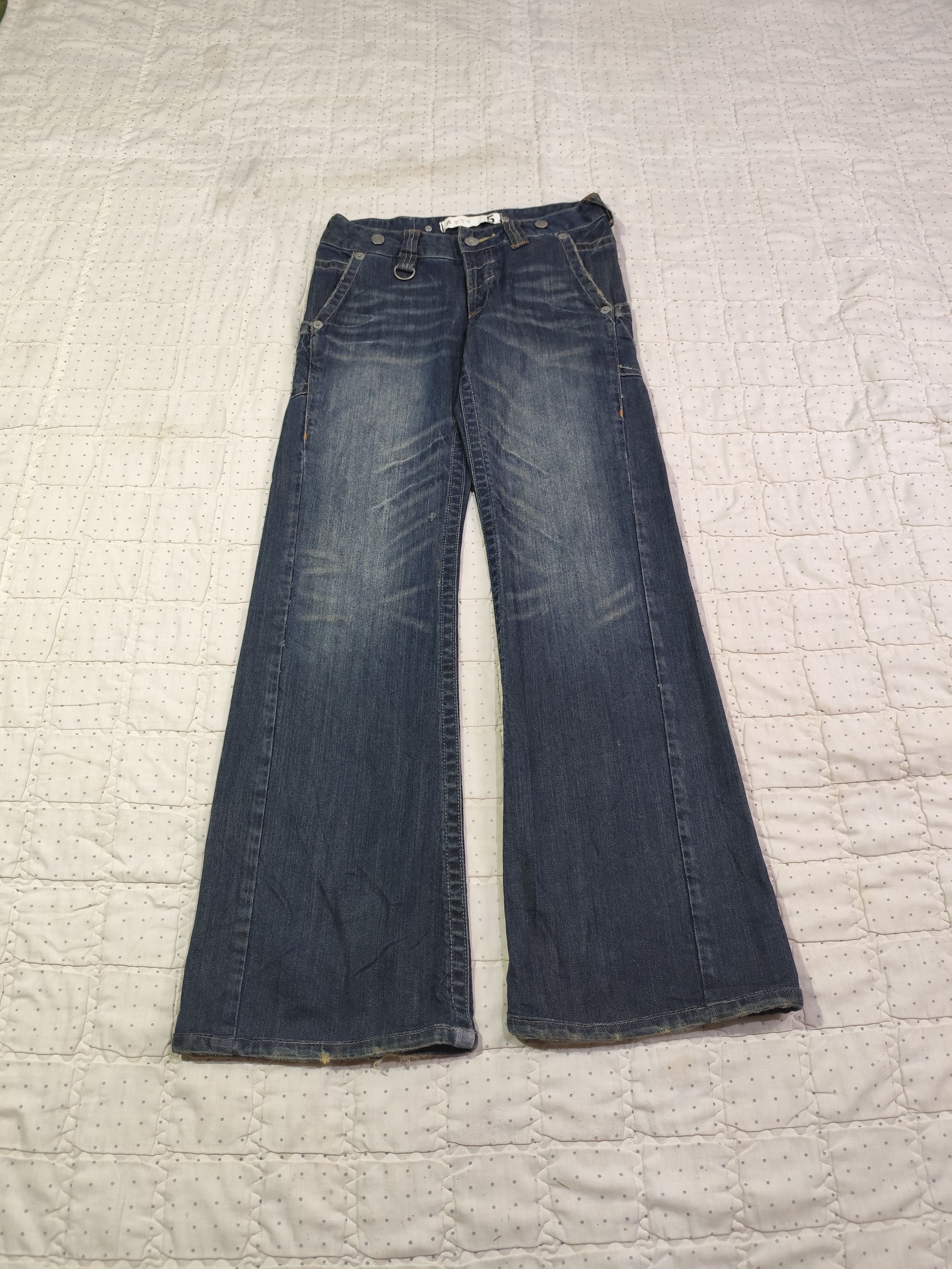 Japanese Brand Vintage Five Washed FLare Denim J022 Size 29" - 1 Thumbnail