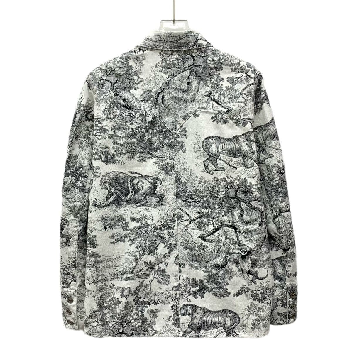 Dior Dior Gray Animal Jungle Print Cotton Jacket Size S / US 4 / IT 40 - 2 Thumbnail
