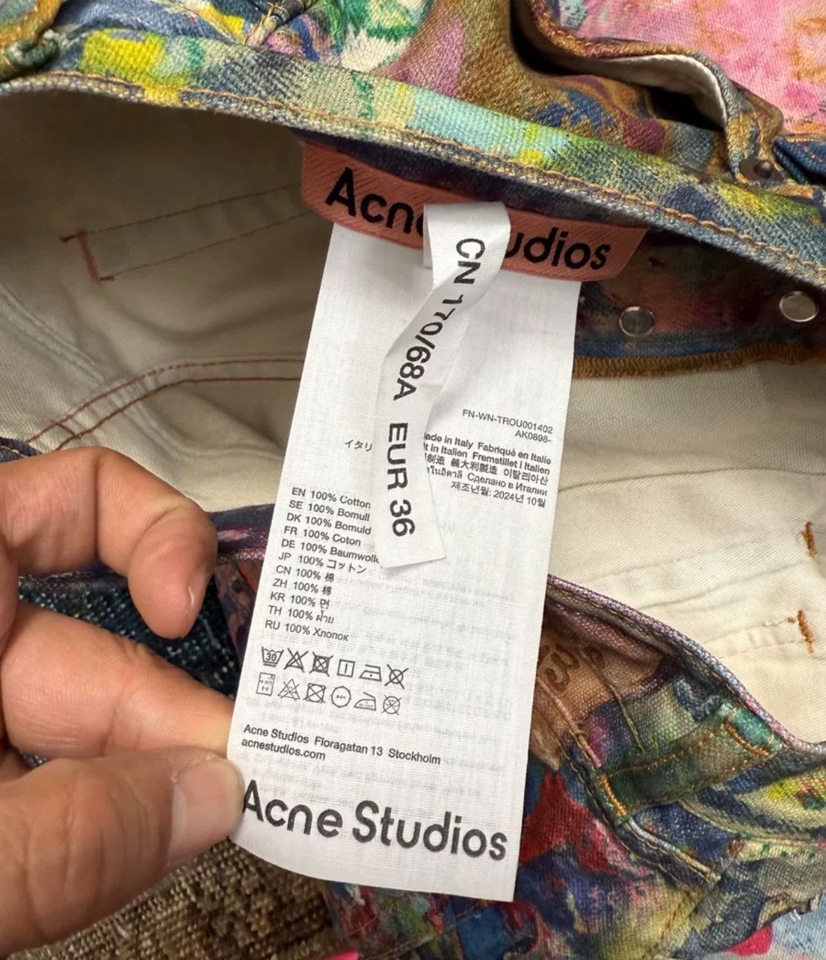 Acne Studios Acne studios Baggy color low-waisted wide-leg pants Size US 36 / EU 52 - 7 Thumbnail