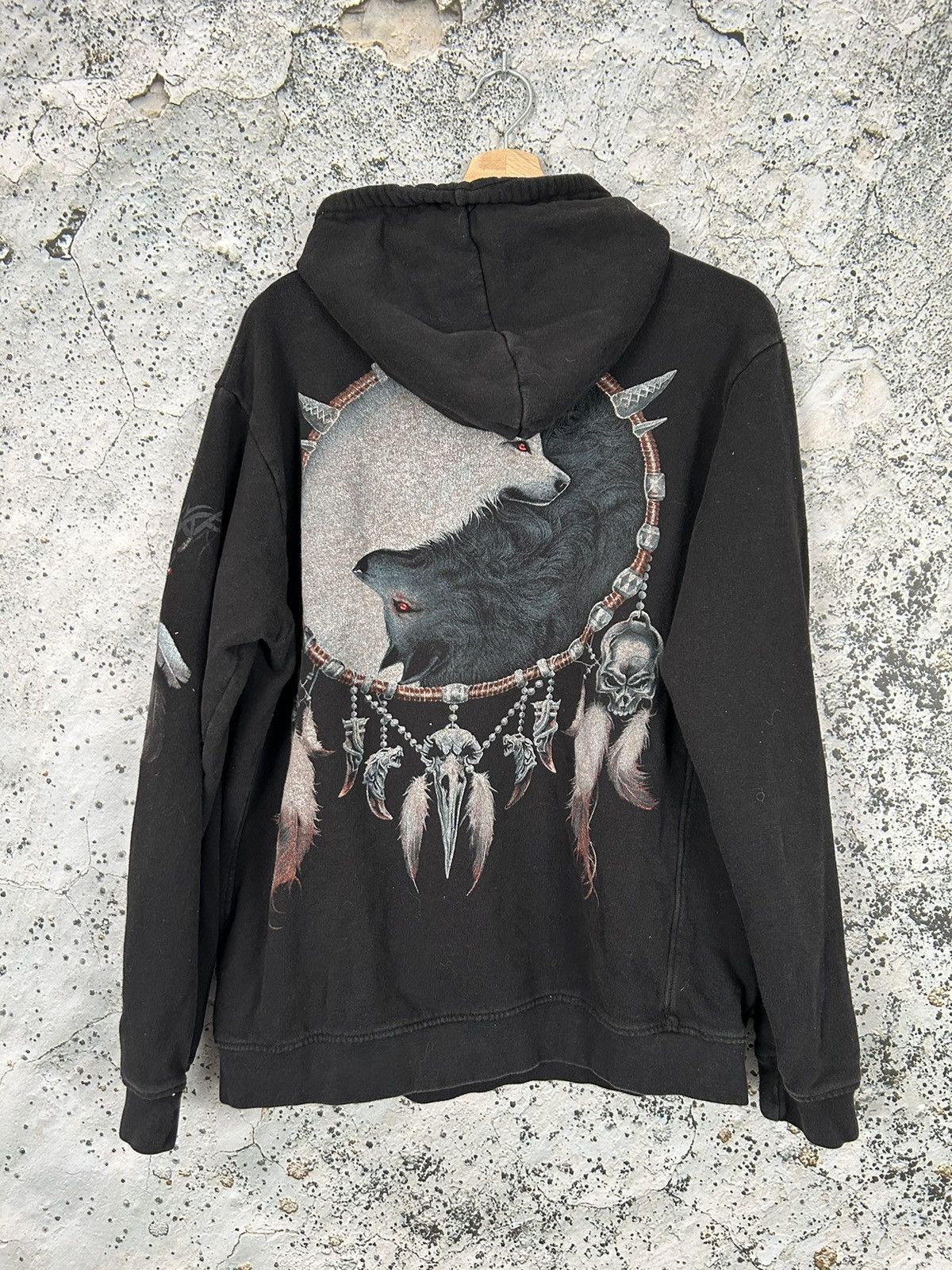 Vintage Vintage Wolf Animal Graphic Hoodie Rock Grunge Punk Skate Size US M / EU 48-50 / 2 - 3 Thumbnail