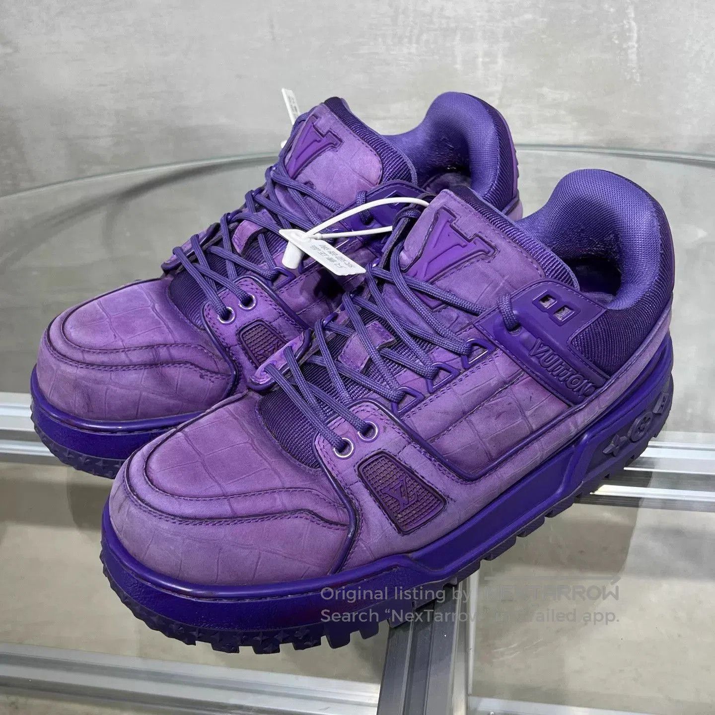 Louis Vuitton Purple High-Top Sneakers Size 7.5. Size US 7.5 / EU 40-41 - 2 Thumbnail