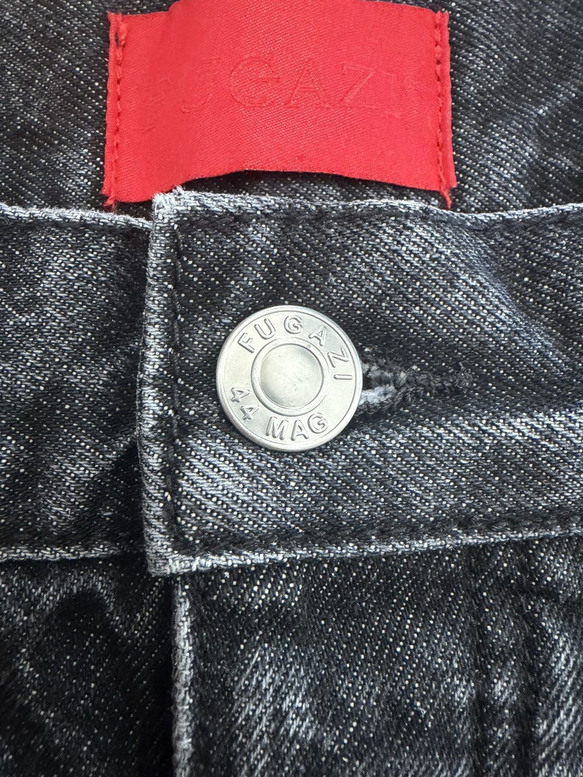 Fugazi Chain splatter jeans washed black Size US 34 / EU 50 - 4 Thumbnail