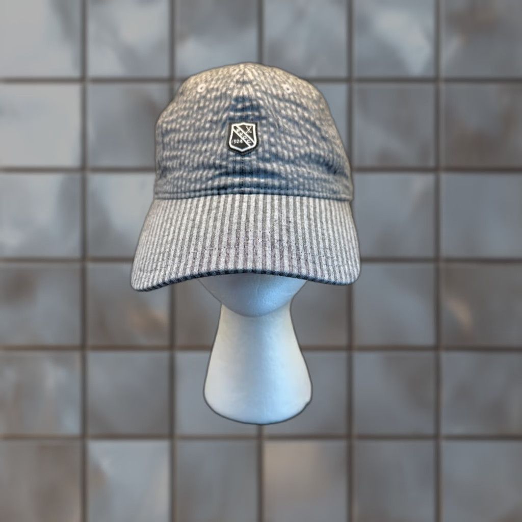 Vintage VINTAGE Pukka Palos Verdes Country Club Women's Gray Seersucker Strapback Hat Baseball Cap Cotton Golf Size ONE SIZE - 1 Thumbnail