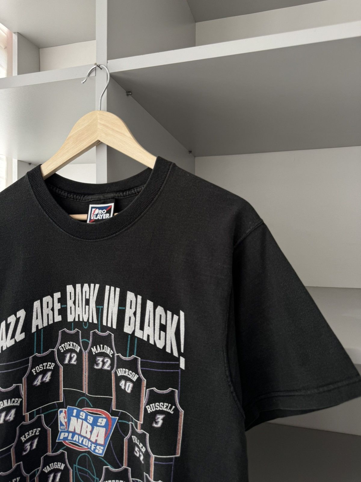 NBA × Pro Player × Vintage Pro Player Utah Jazz 1999 NBA Playoffs Vintage Tee Size US M / EU 48-50 / 2 - 5 Thumbnail
