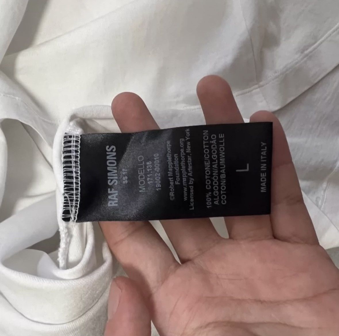Raf Simons RAF simons 17ss long seelves tee Size US L / EU 52-54 / 3 - 6 Thumbnail