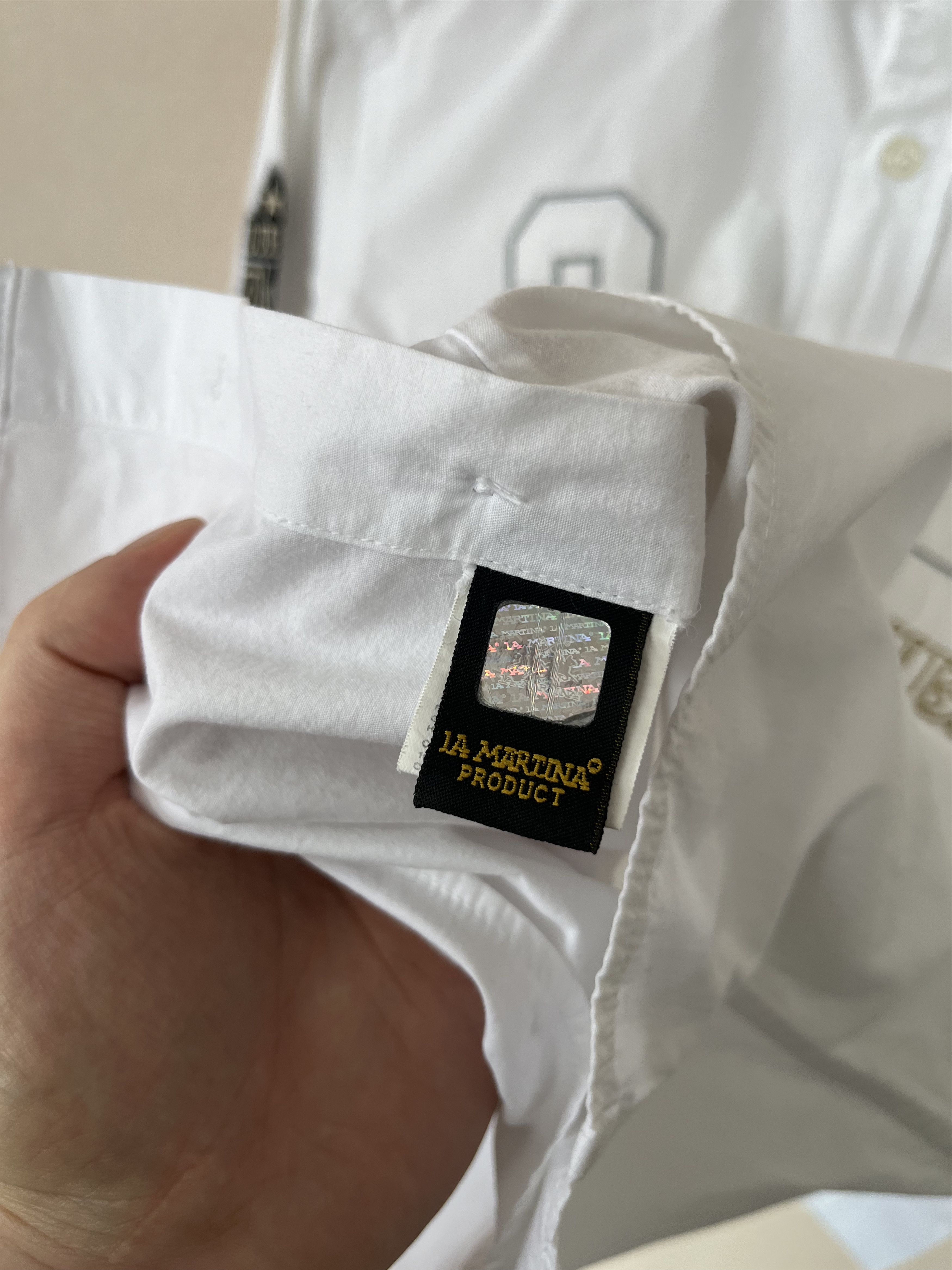 La Martina La Martina Collared Button-Down Shirt White DUBAI #3 Size US M / EU 48-50 / 2 - 8 Thumbnail