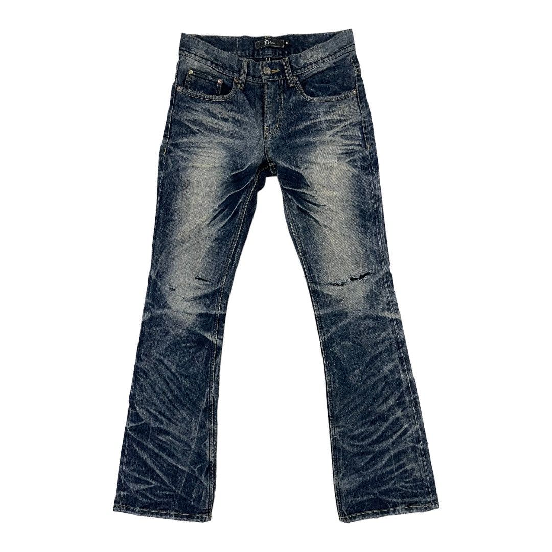 Distressed Denim Vintage Midas Flared Denim | Grailed