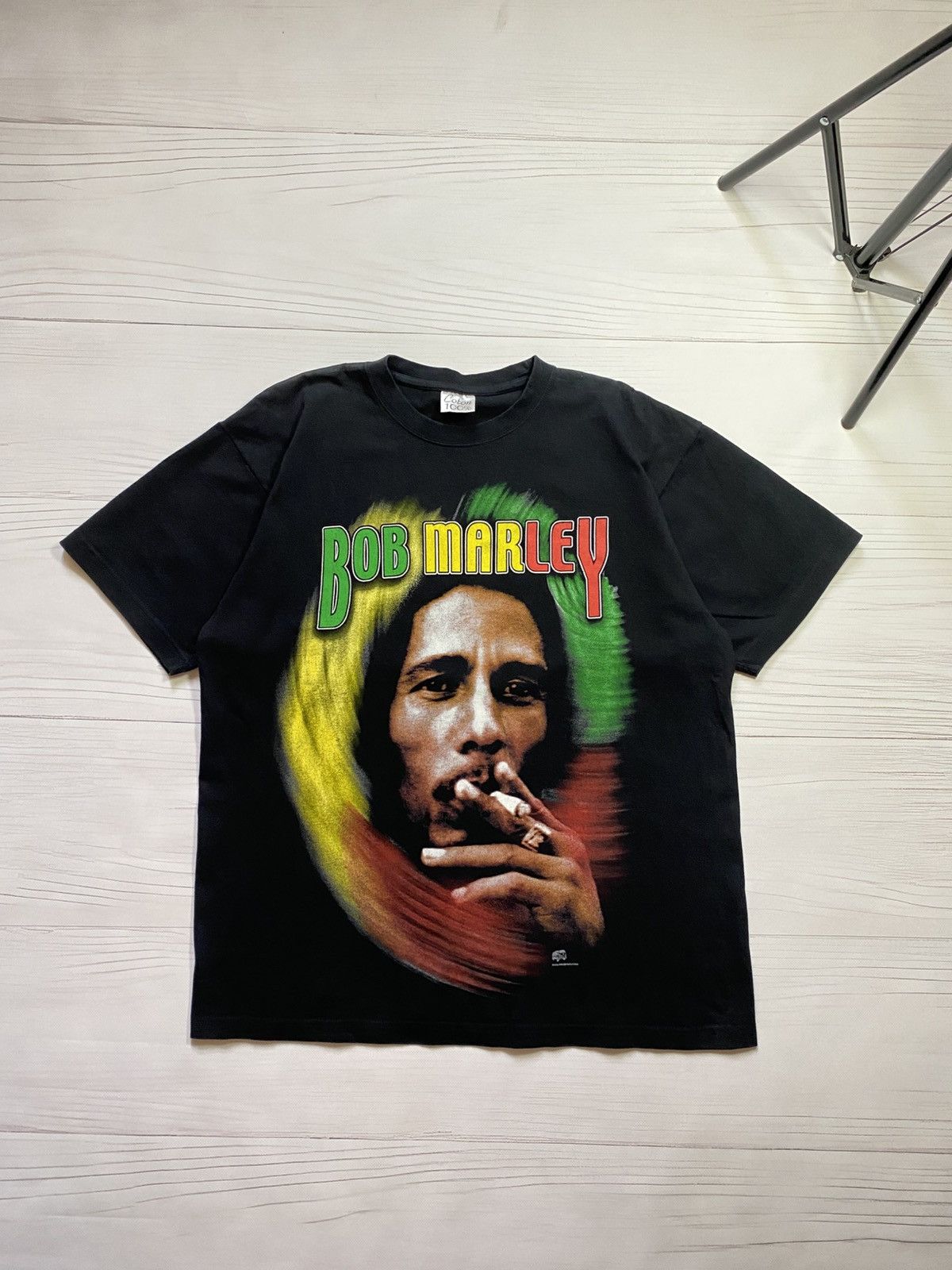 Bob Marley Vintage 2001 Bob Marley Smoking Joint Graphic T-Shirt Size US XL / EU 56 / 4 - 1 Thumbnail