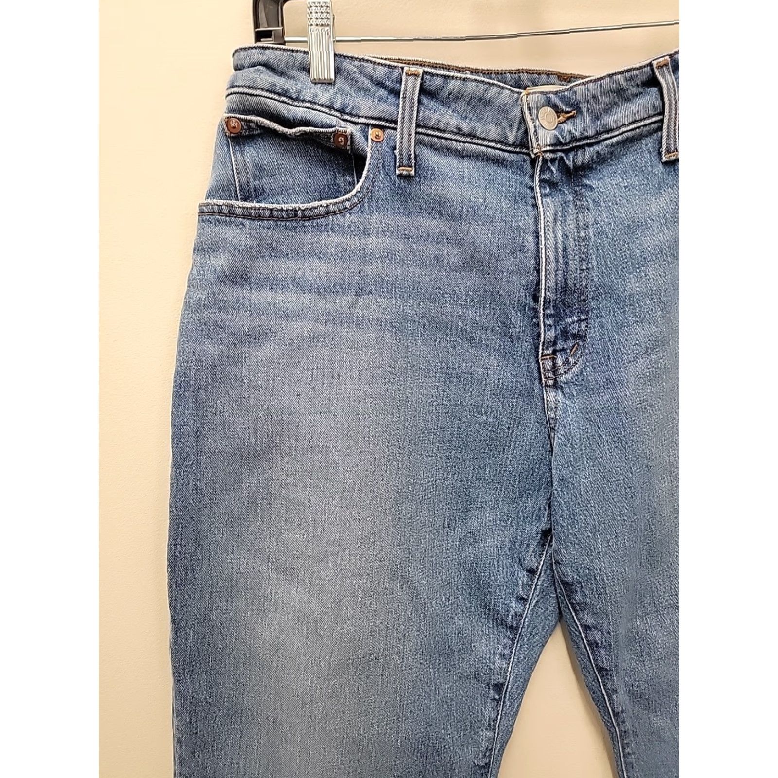 Madewell Madewell Jeans Womens 33P Curvy 90s Straight Crop Pockets Blue Denim Jeans Size 24" / US 00 / IT 34 - 3 Thumbnail