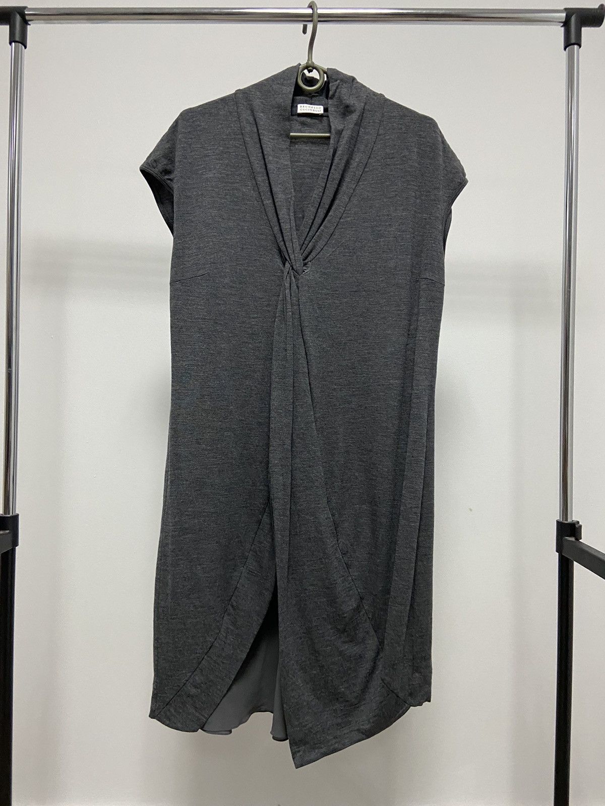Brunello Cucinelli × Vintage Brunello Cucinelli Midi Dress Vintage Lana wool Luxury Size 3XL / US 20-22 - 1 Thumbnail