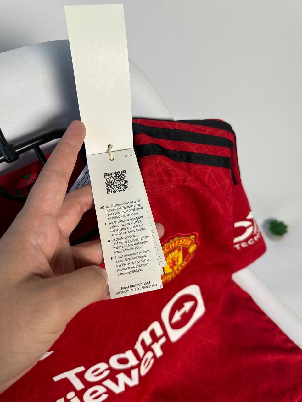 Adidas 2023 Soccer Jersey Manchester United Home Tee Garnacho#17 Size US S / EU 44-46 / 1 - 5 Thumbnail