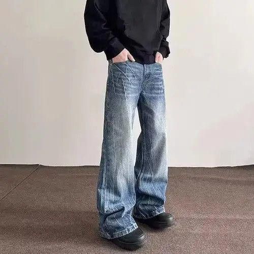 Blue Baggy Denim Jeans Grunge Jeans Opium Jeans