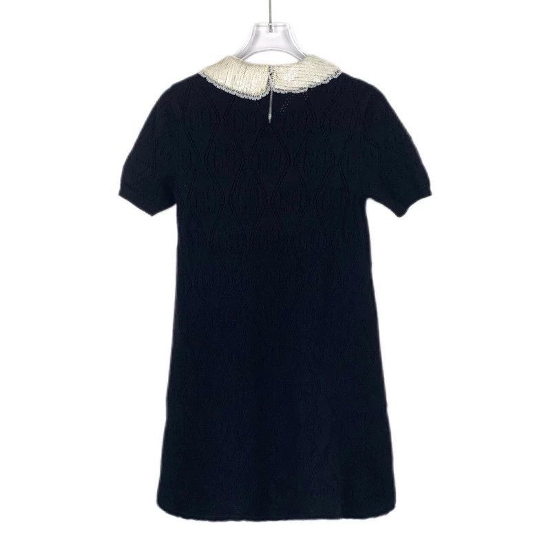 Gucci Gucci Sequin Collar Knit Dress-2506 Size 28" / US 6 / IT 42 - 2 Thumbnail