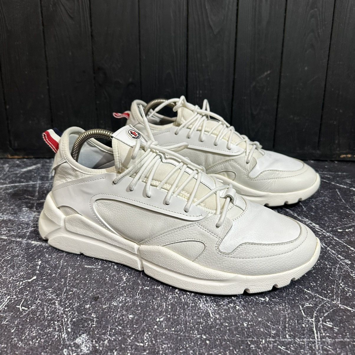 Moncler MONCLER MEN’S White Leather Sneakers Size 43 Size US 10 / EU 43 - 2 Thumbnail