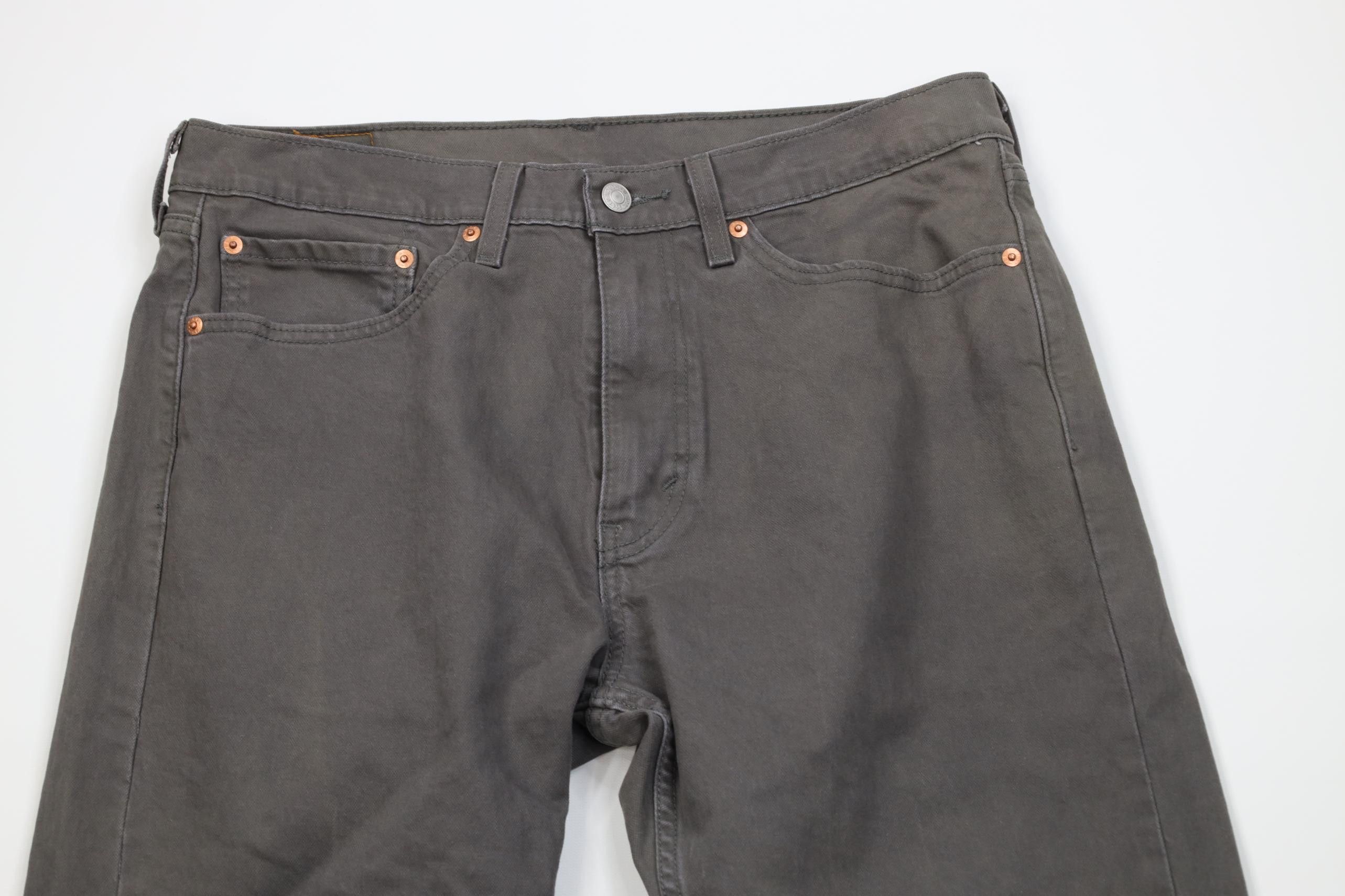 Levi's Vintage Y2K Levis 505 Regular Straight Leg Jeans Gray Size US 34 / EU 50 - 2 Thumbnail