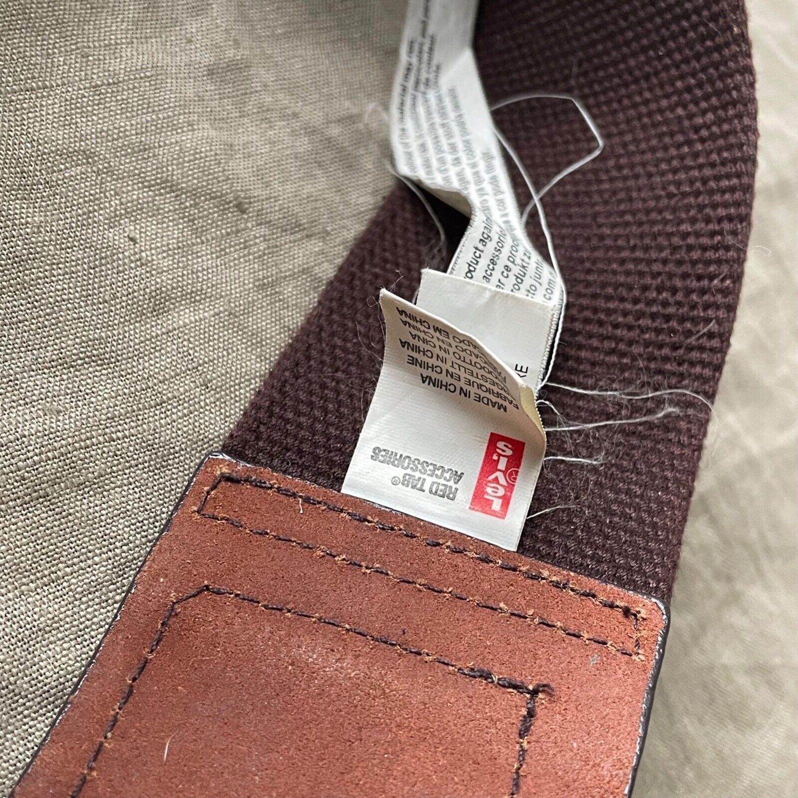 Levi's Levi's Y2K Vintage Archive Leather Cotton Wide Belt Size ONE SIZE - 4 Thumbnail