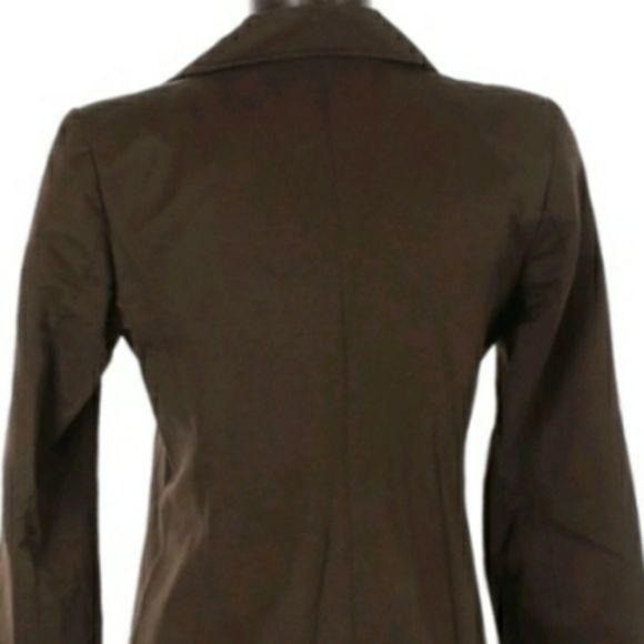 Elie Tahari Tahari Equestrian Jacket Sz XS Brown Large Button Textured T Size XS / US 0-2 / IT 36-38 - 8 Thumbnail