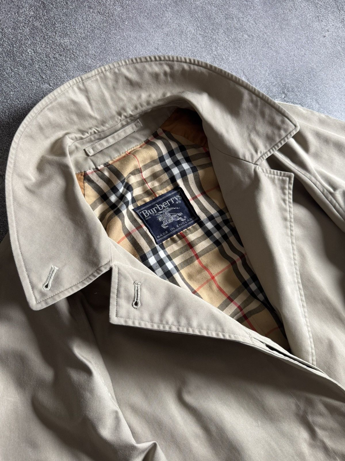 Burberry × Burberry Prorsum × Vintage Burberry 14Long burberrys beige trench coat light jacket 90s Size XL / US 12-14 / IT 48-50 - 7 Thumbnail